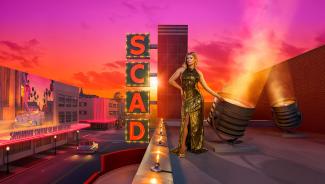 Sunset on SCAD theater